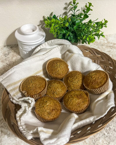 Healthy Zucchini Muffins with Freshly Milled Flour