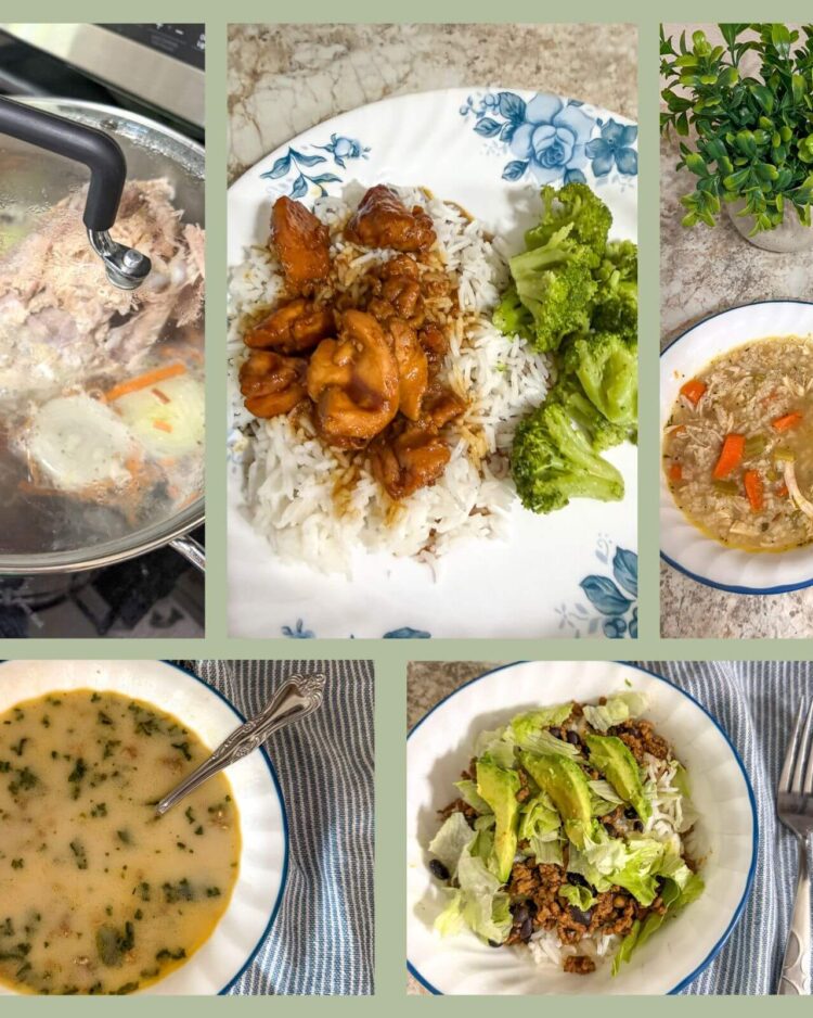 five gluten, dairy, egg, corn, and soy free meals